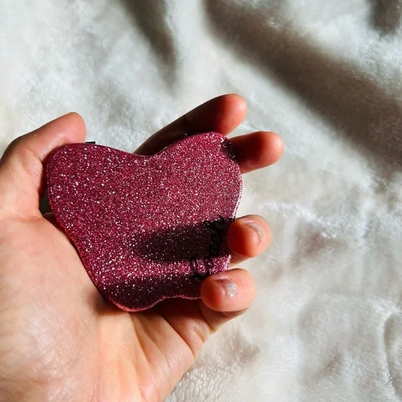 Coach Glitter Pink Butterfly Compact Mirror - Picture 8 of 9